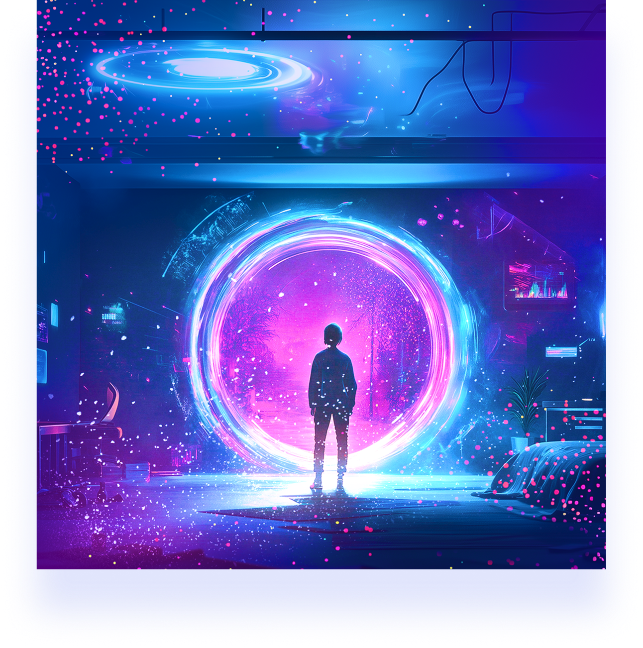 Metaverse Experience Abstract Image