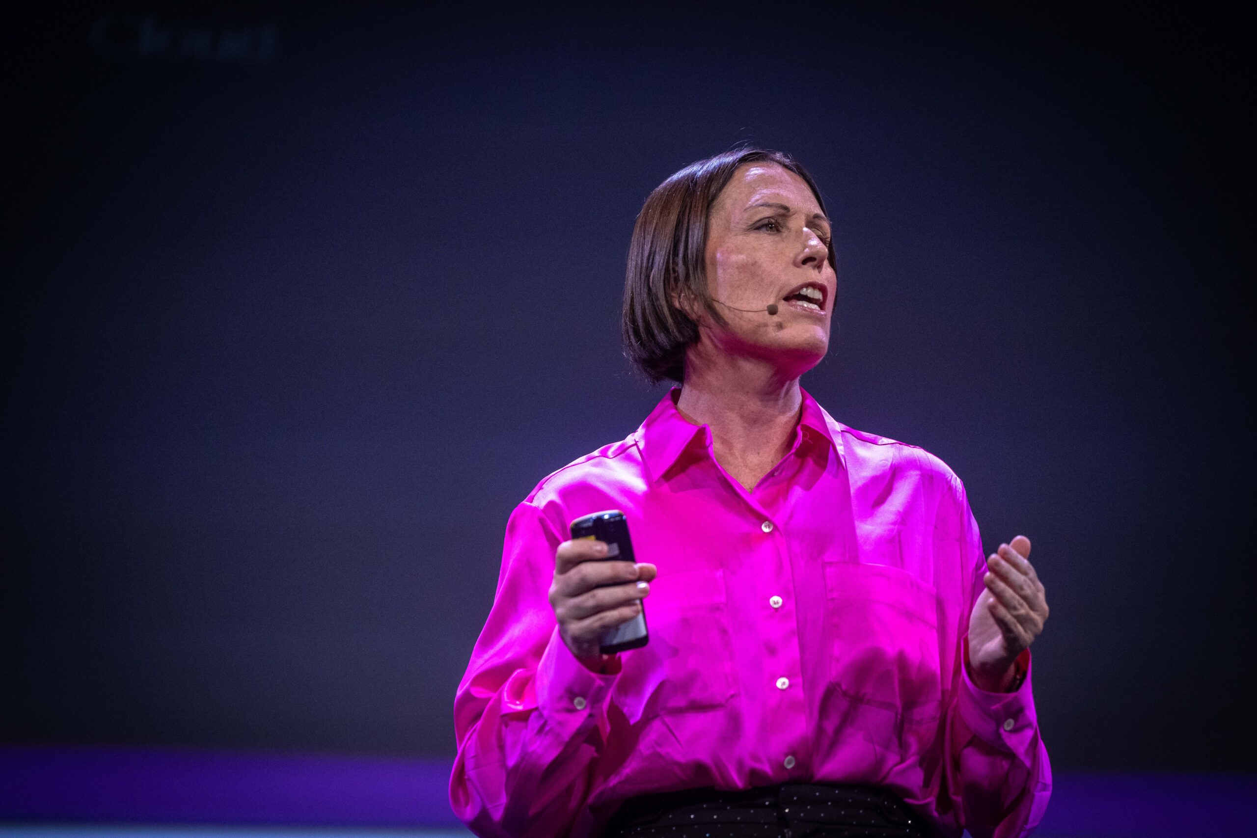 Speaker presenting on the main stage